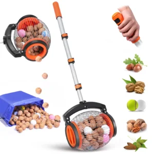 Manual Ball Nut Picker Rolling Nut Collector Manual Ball Gatherer Multifunctional Garden Picker Tool for Walnut Chestnut Fruits