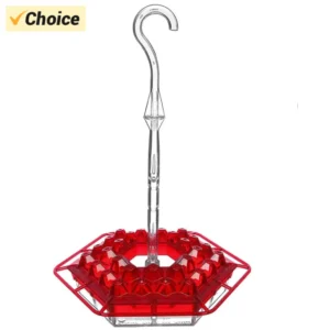 Hummingbird Feeders for Outdoor Ant Bee Proof Leak-Proof Cleaning Brushes Nectar Easy Clean Fill Bird Feeder for Garden Red Déc
